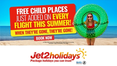Jet2holidays – Free Child Places
